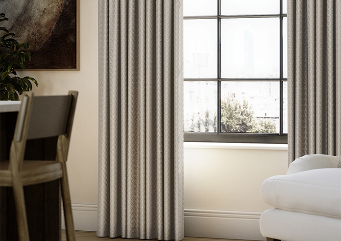 Dew Drop, Metallic Taupe - Made to Measure Curtains - Image 5